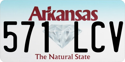 AR license plate 571LCV