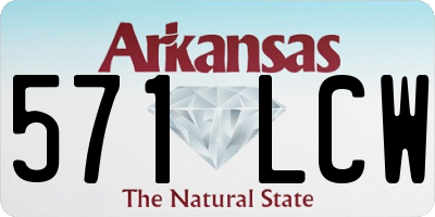 AR license plate 571LCW