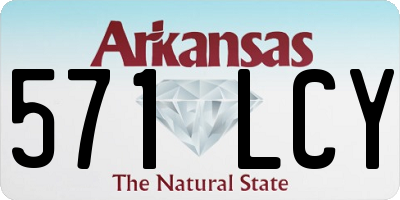 AR license plate 571LCY