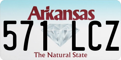 AR license plate 571LCZ