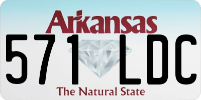 AR license plate 571LDC