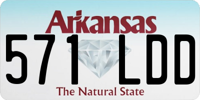 AR license plate 571LDD