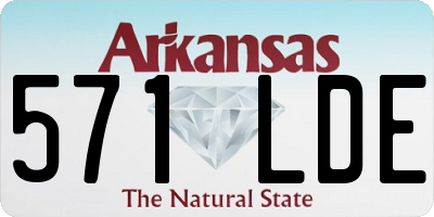 AR license plate 571LDE