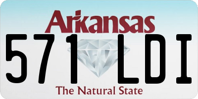 AR license plate 571LDI