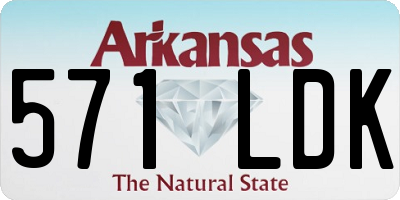AR license plate 571LDK