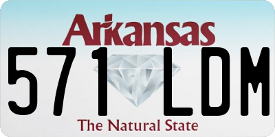 AR license plate 571LDM