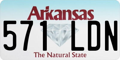 AR license plate 571LDN