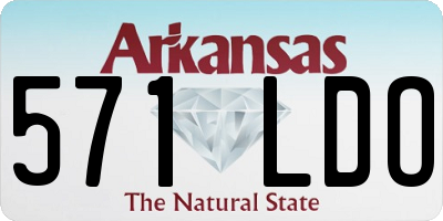 AR license plate 571LDO