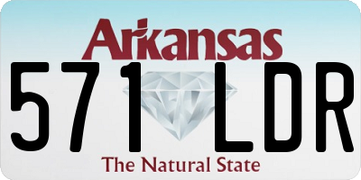 AR license plate 571LDR