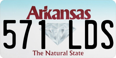 AR license plate 571LDS