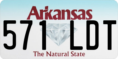 AR license plate 571LDT