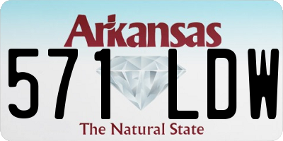 AR license plate 571LDW