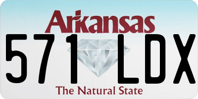 AR license plate 571LDX