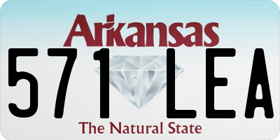 AR license plate 571LEA
