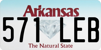 AR license plate 571LEB