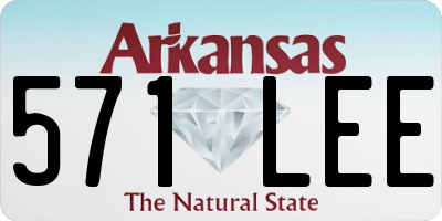 AR license plate 571LEE