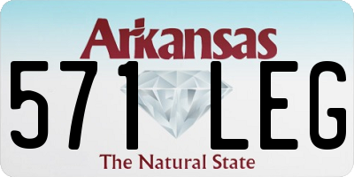 AR license plate 571LEG