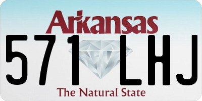 AR license plate 571LHJ