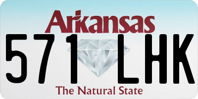 AR license plate 571LHK
