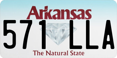 AR license plate 571LLA