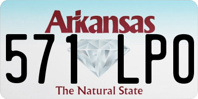 AR license plate 571LPO