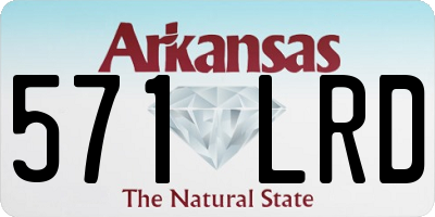 AR license plate 571LRD