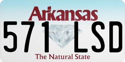 AR license plate 571LSD