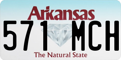 AR license plate 571MCH