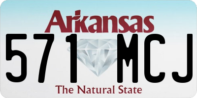 AR license plate 571MCJ