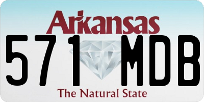 AR license plate 571MDB