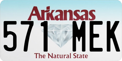 AR license plate 571MEK