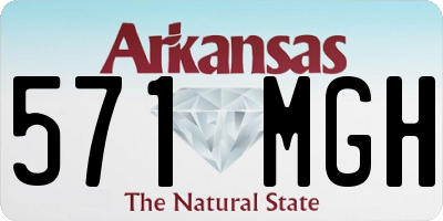 AR license plate 571MGH