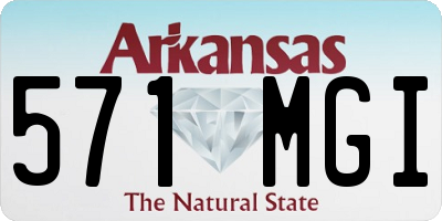 AR license plate 571MGI