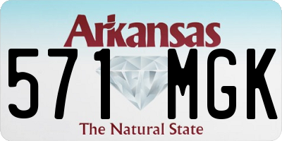 AR license plate 571MGK