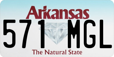 AR license plate 571MGL