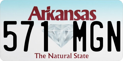 AR license plate 571MGN