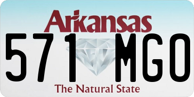 AR license plate 571MGO