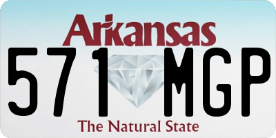 AR license plate 571MGP