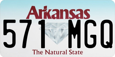AR license plate 571MGQ