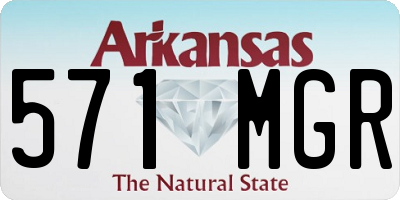 AR license plate 571MGR
