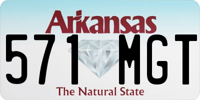 AR license plate 571MGT