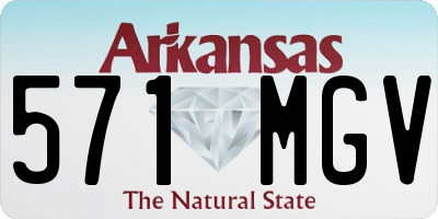AR license plate 571MGV