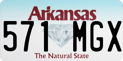AR license plate 571MGX