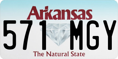 AR license plate 571MGY