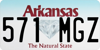 AR license plate 571MGZ