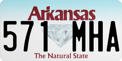 AR license plate 571MHA