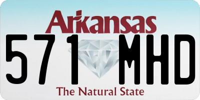 AR license plate 571MHD