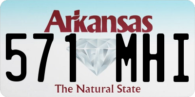 AR license plate 571MHI