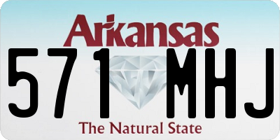 AR license plate 571MHJ
