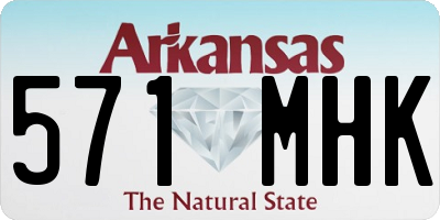 AR license plate 571MHK